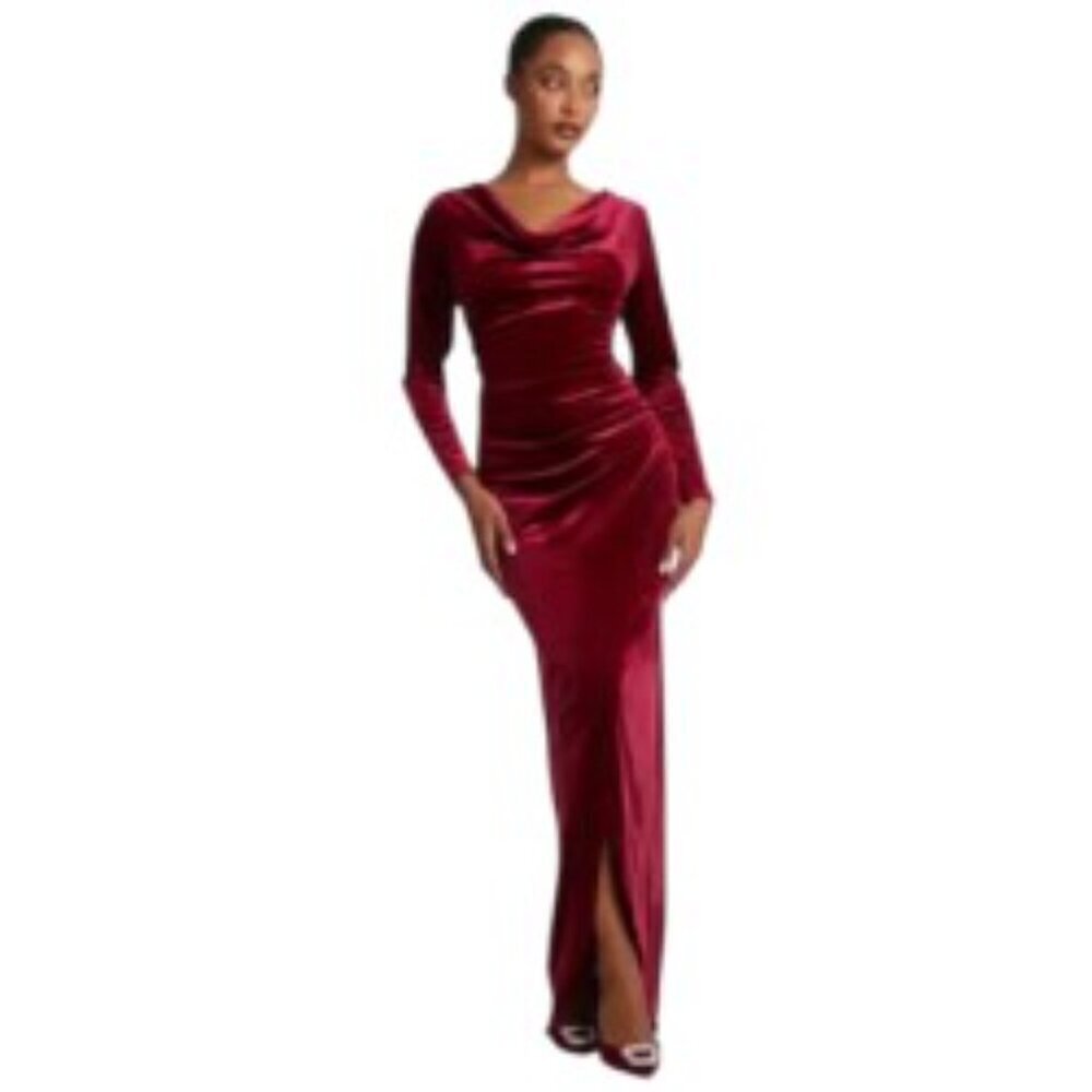 NWT Petal & Pup Sarine Cutout Velvet Maxi Dress Medium